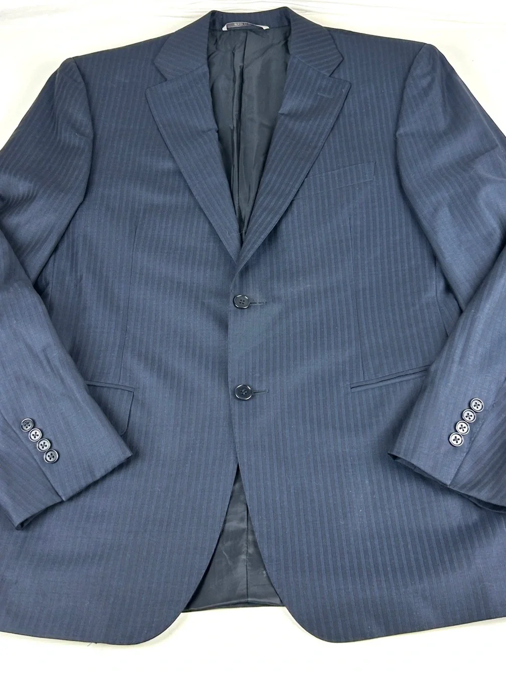 CANALI Sport Coat Jacket Mens 40R Two Button Wool Dark Blue Recent Tag Italy